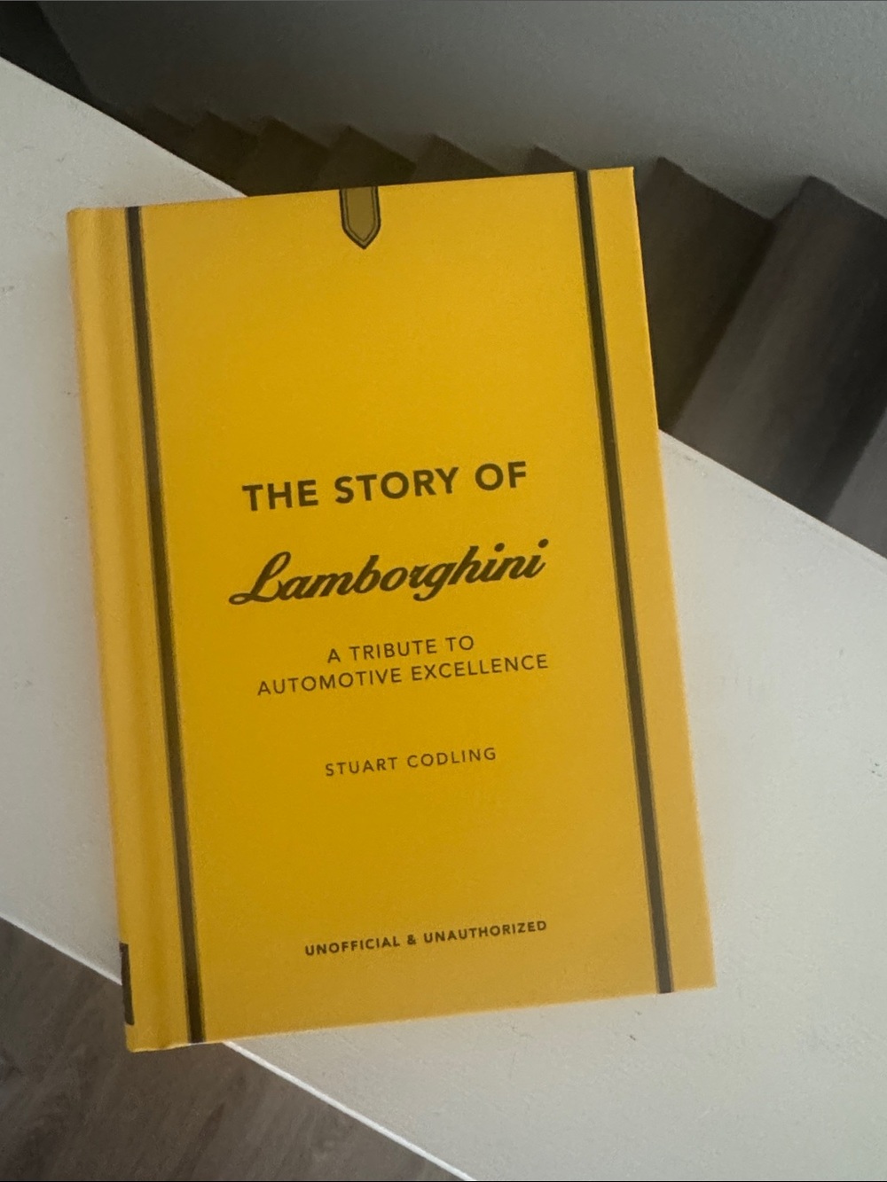 Lamborghini Yellow Tony Hardcover with Black Accents